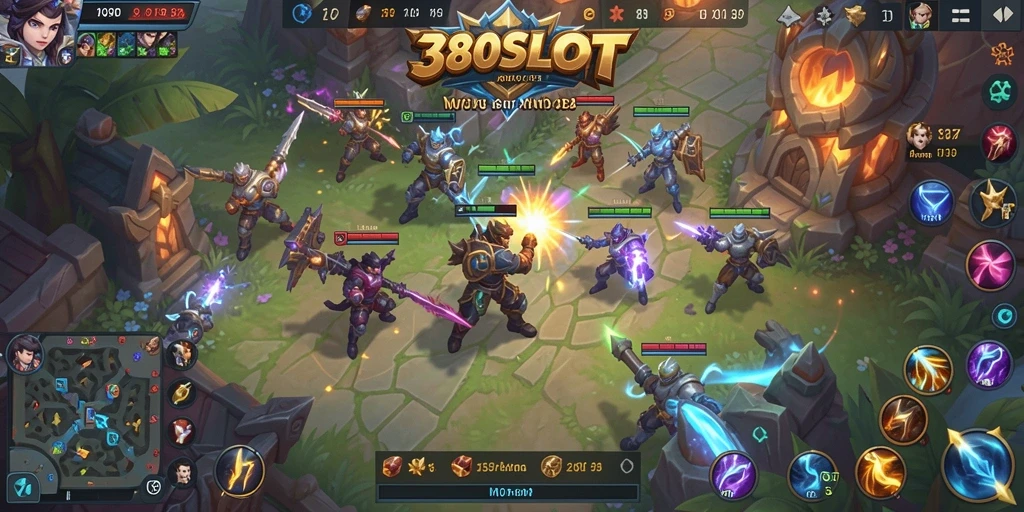 Gameplay seru dan strategis dalam 380SLOT MOBA.