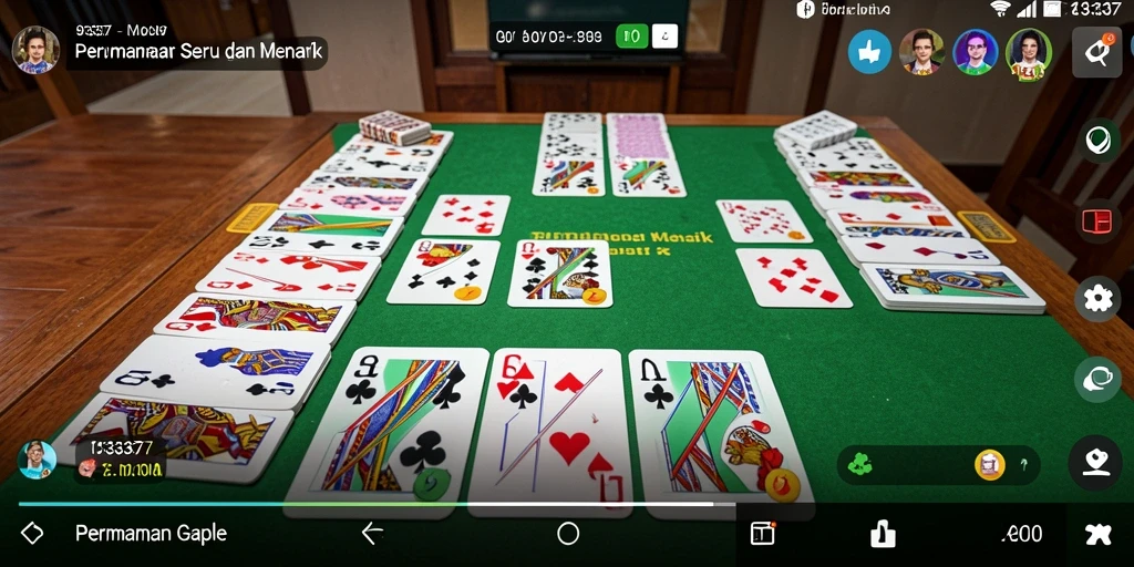 Screenshot gameplay Gaple yang seru dan menantang.