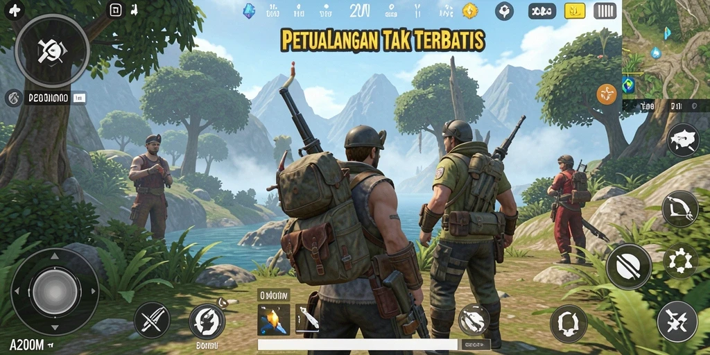 Tampilan menarik dari gameplay Open World A200M.