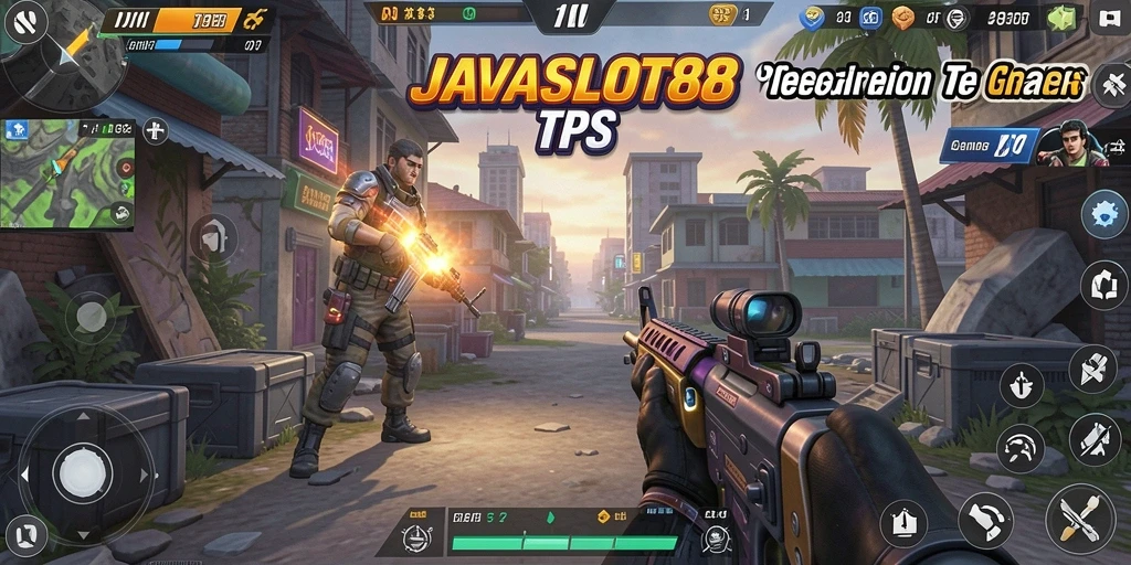 Tangkapan layar utama JAVASLOT88 menampilkan aksi permainan TPS yang mendebarkan.