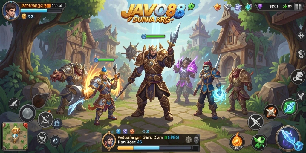 Gameplay seru dan penuh aksi di dunia RPG JAVO88.