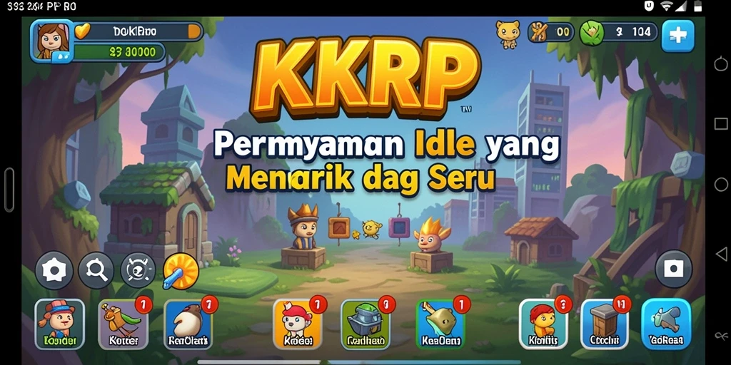 Tampilan gameplay menarik dari KKRP dalam suasana Idle.