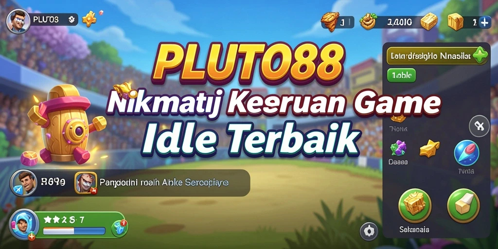 Tampilan gameplay menarik dari PLUTO88 dengan elemen Idle yang menghibur.