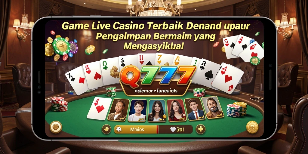 Tampilan gameplay Live Casino QT777 yang seru dan interaktif.