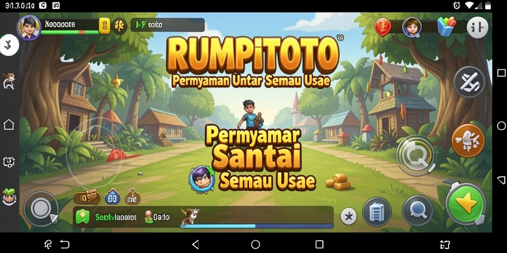 Tampilan gameplay RUMPITOTO yang mengasyikkan dan penuh warna.