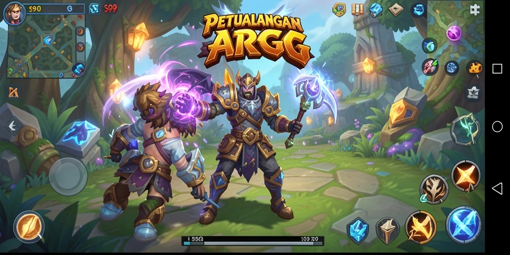 Screenshot S80 menampilkan pertempuran epik dalam dunia ARPG.