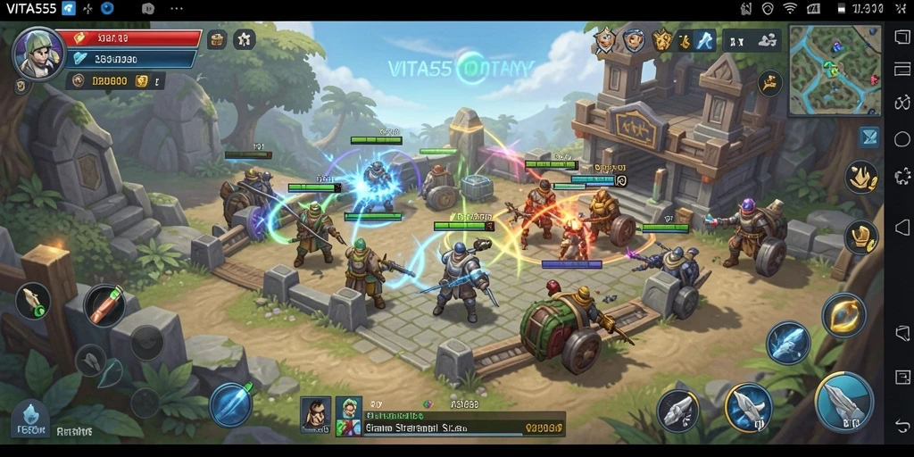 Tampilan gameplay VITA555 yang menarik dan mendebarkan.