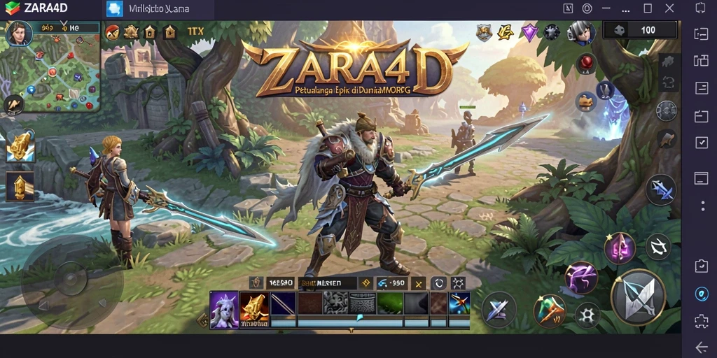 Gameplay ZARA4D yang menegangkan dan imersif dalam dunia MMORPG.